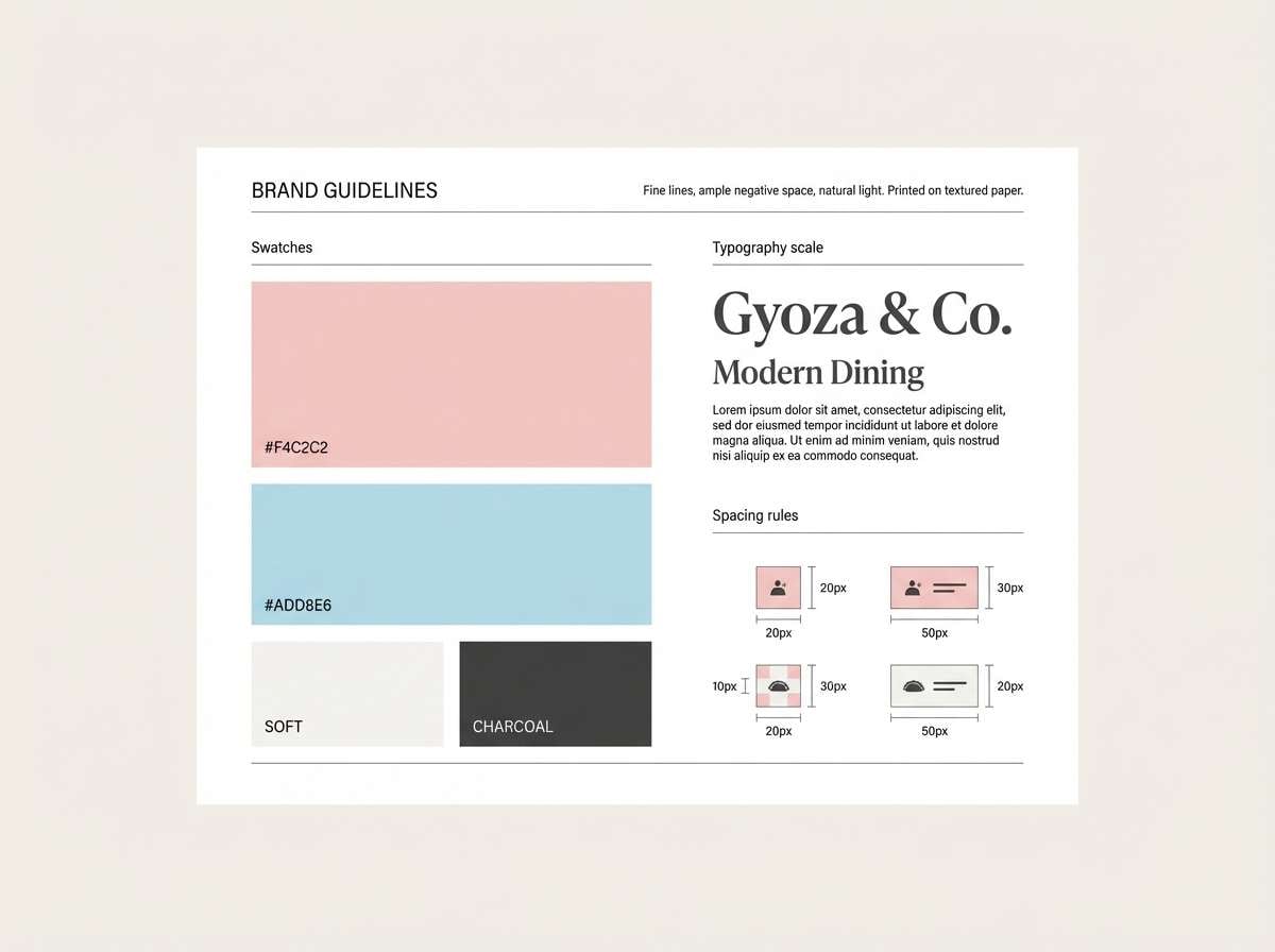 brand guidelines color page