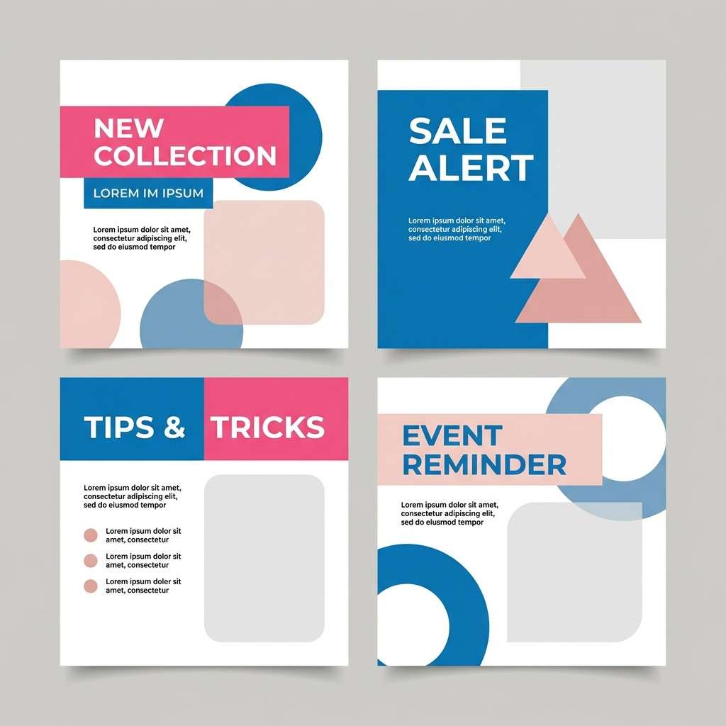 pastel instagram post templates