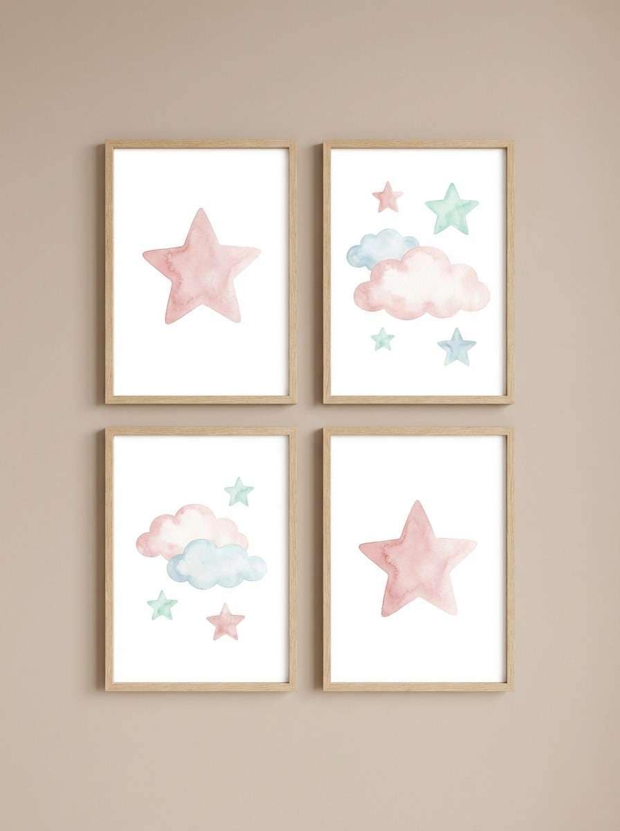 soft nursery wall art