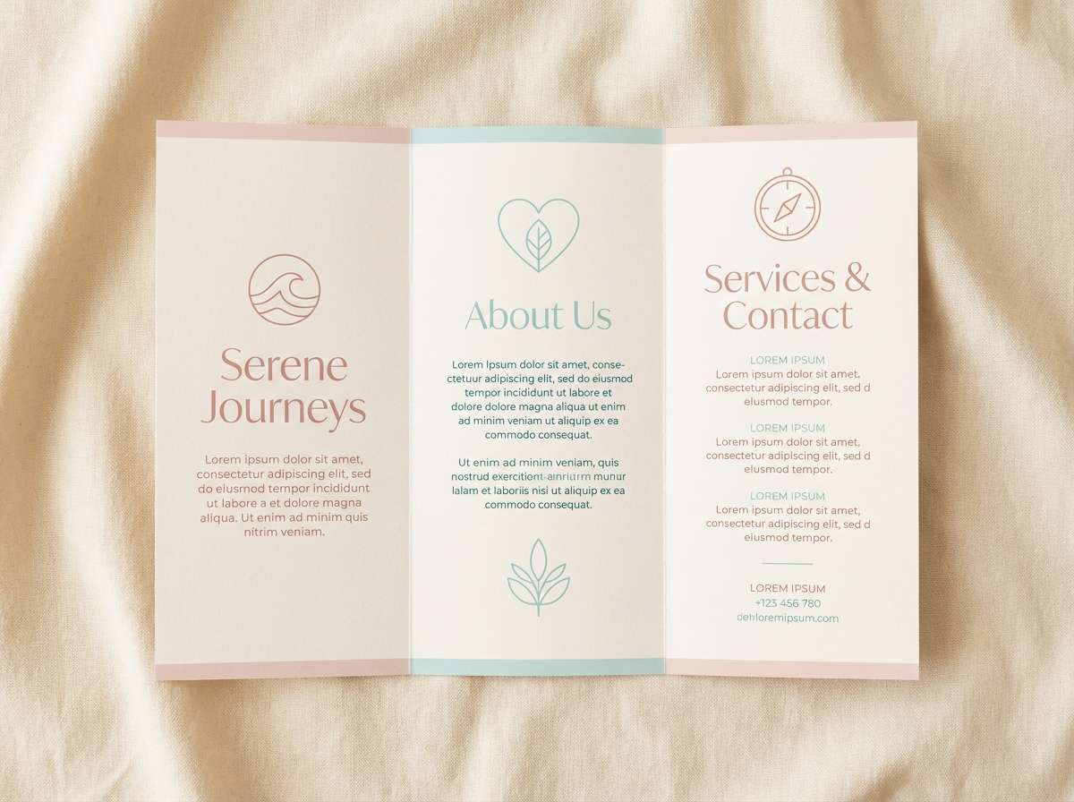 spa brochure layout