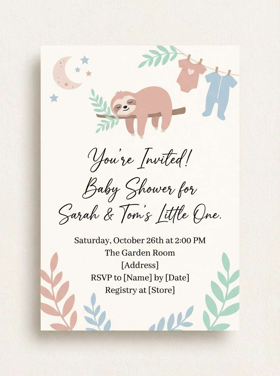 baby shower invitation