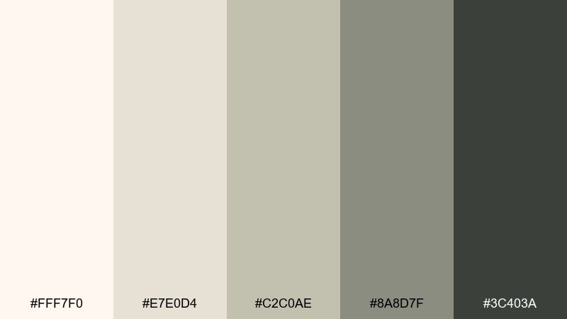 cotton wreath farmhouse color palette with hex codes
