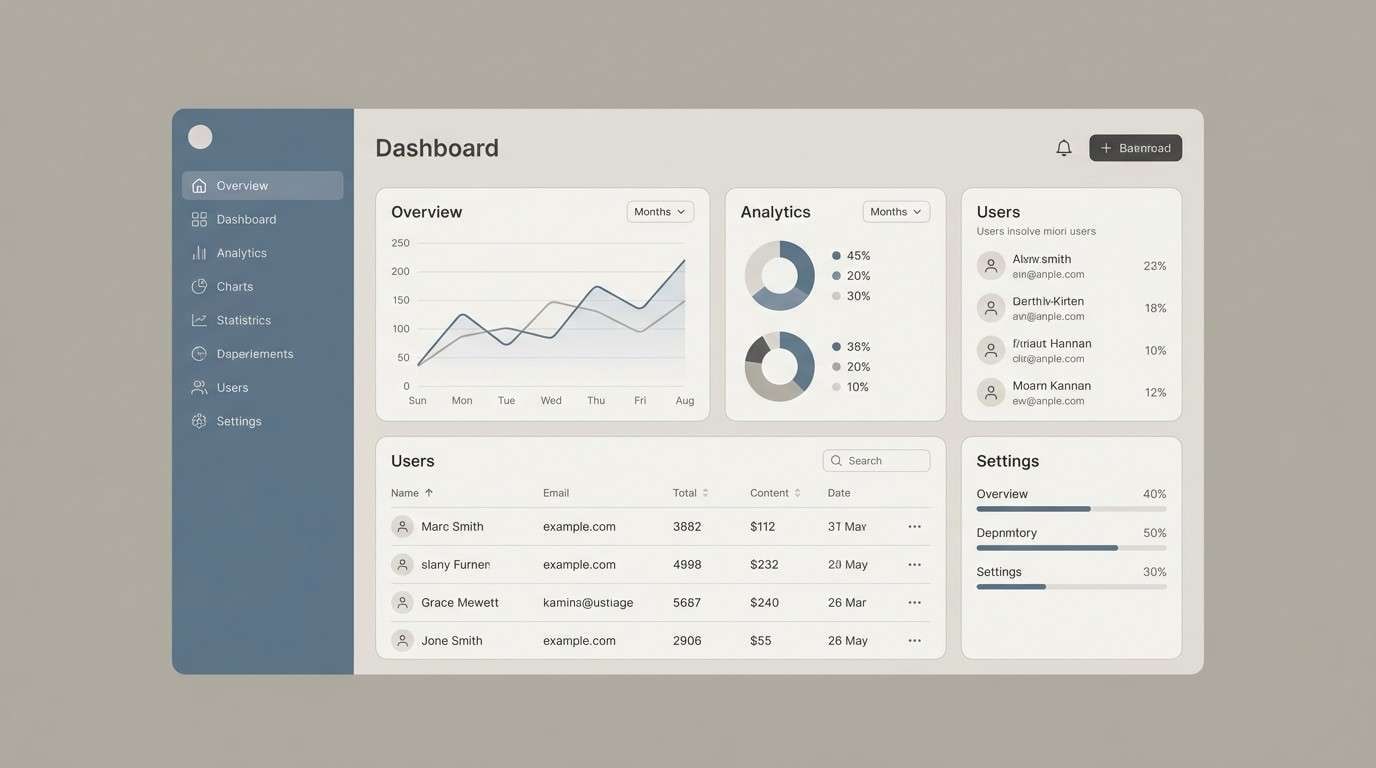 cool saas dashboard ui