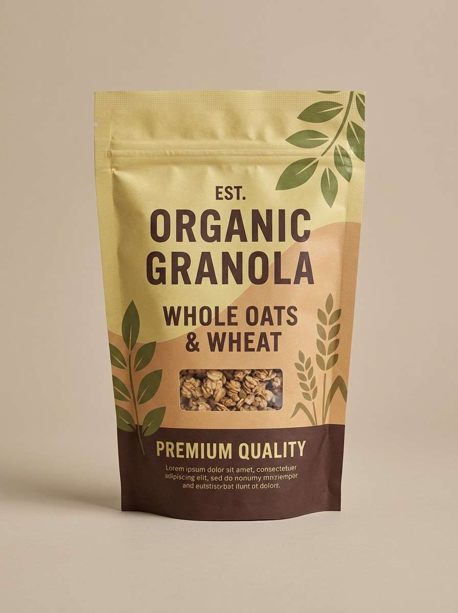 organic granola packaging