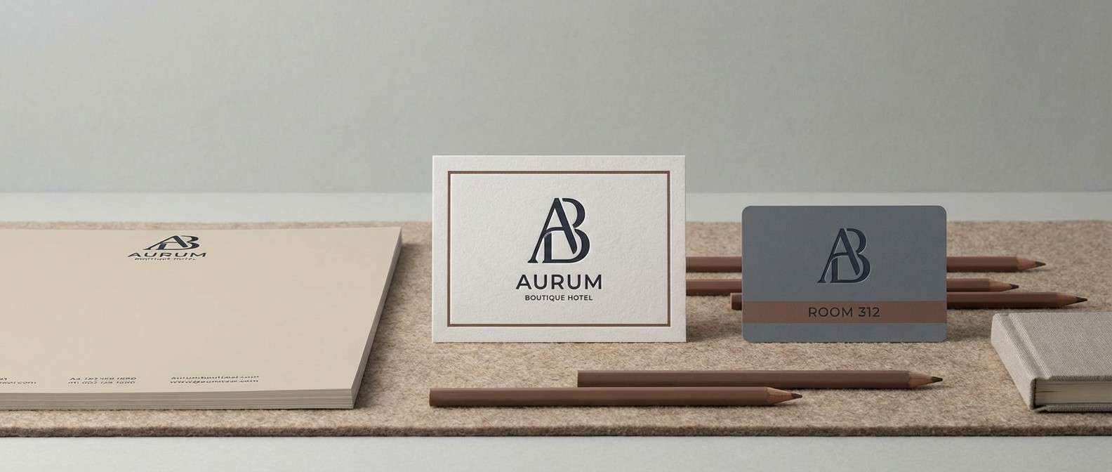 boutique hotel branding layout