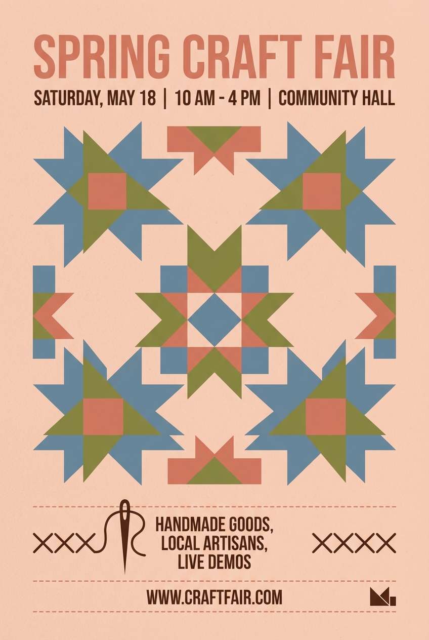 craft fair flyer design