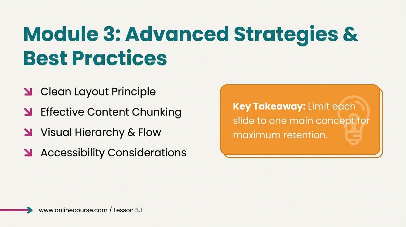 course slide template