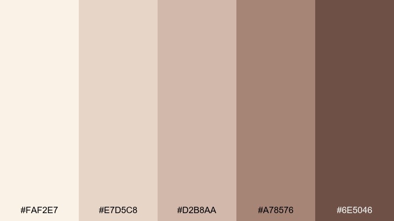 cozy cashmere color palette with hex codes