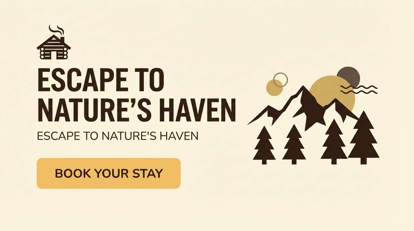 lodge website hero in amber