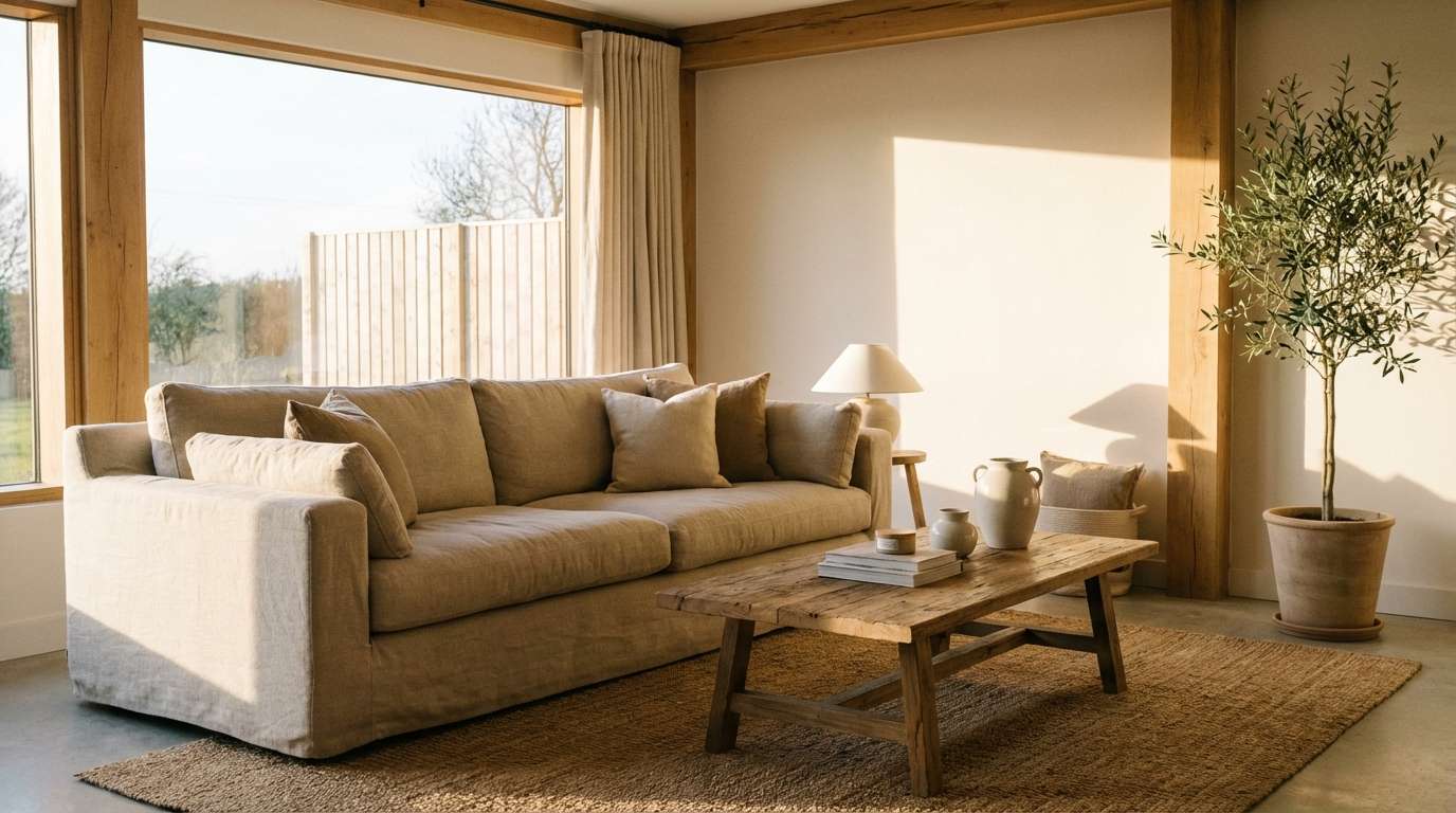 cozy lounge interior neutrals