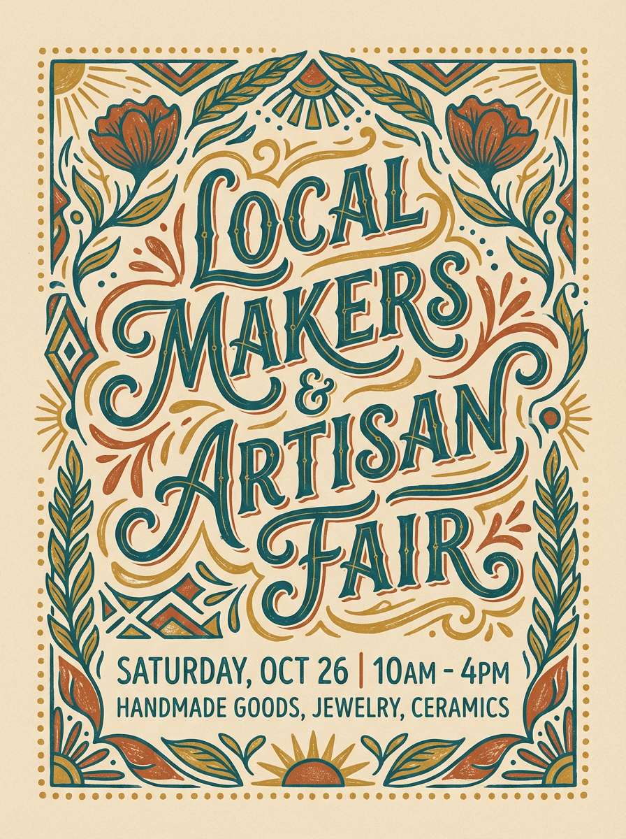 craft market signage