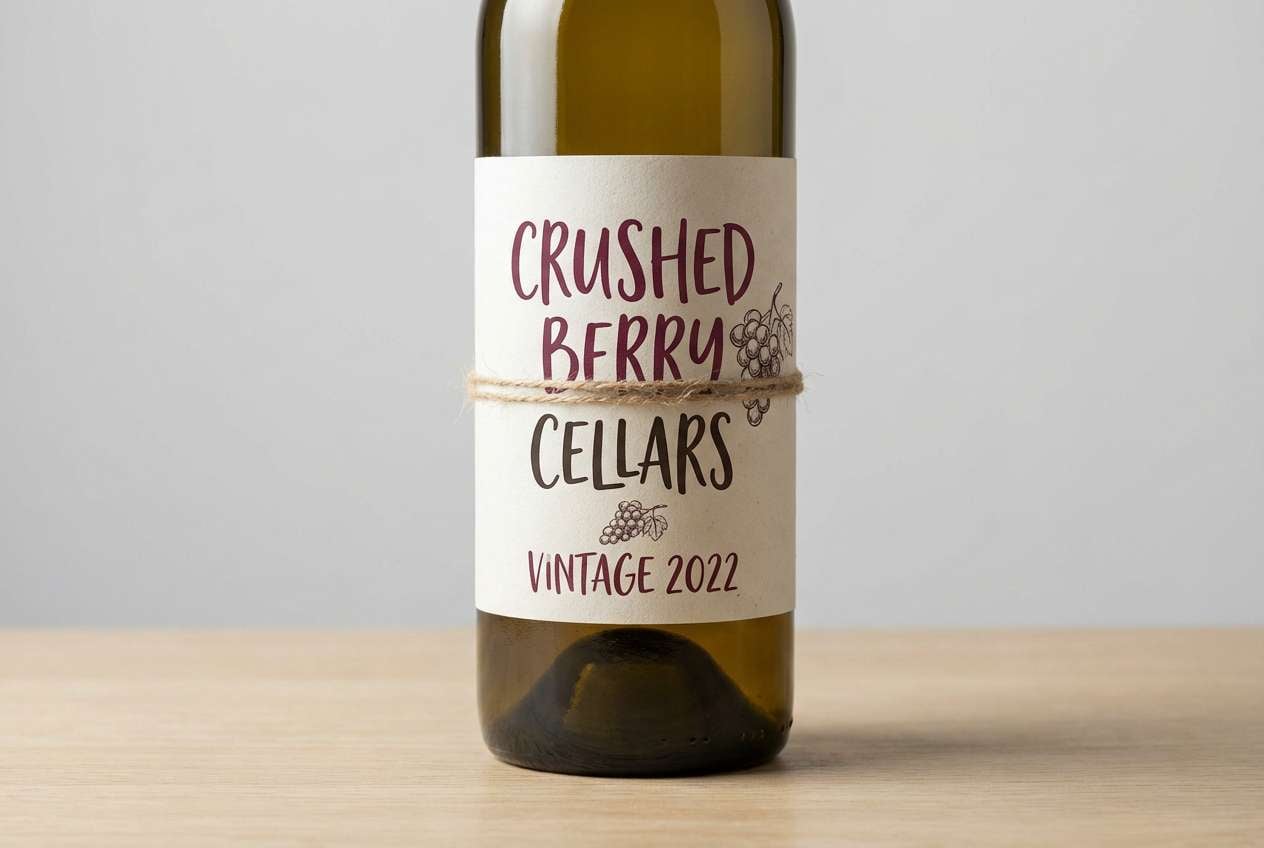 craft wine label