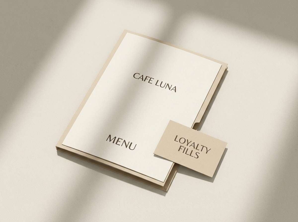 warm cafe menu design