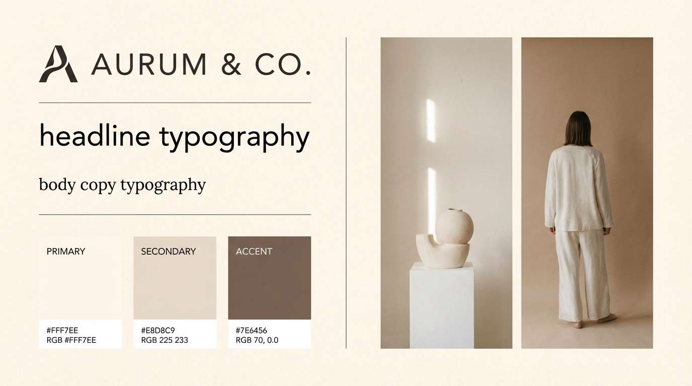 neutral brand guideline layout