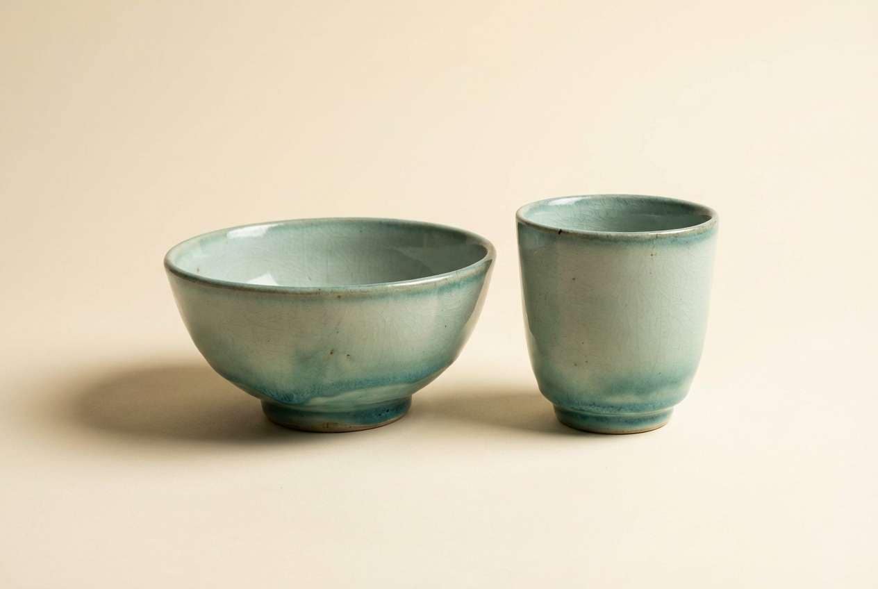 celadon ceramic set
