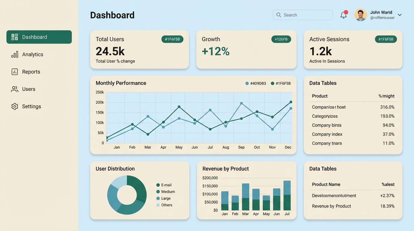 analytics dashboard ui