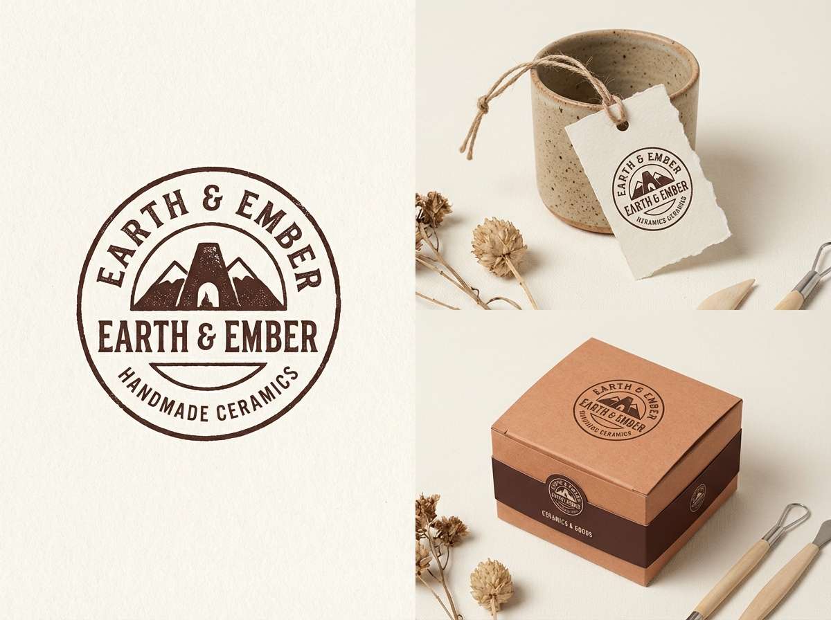 ceramics branding mockup