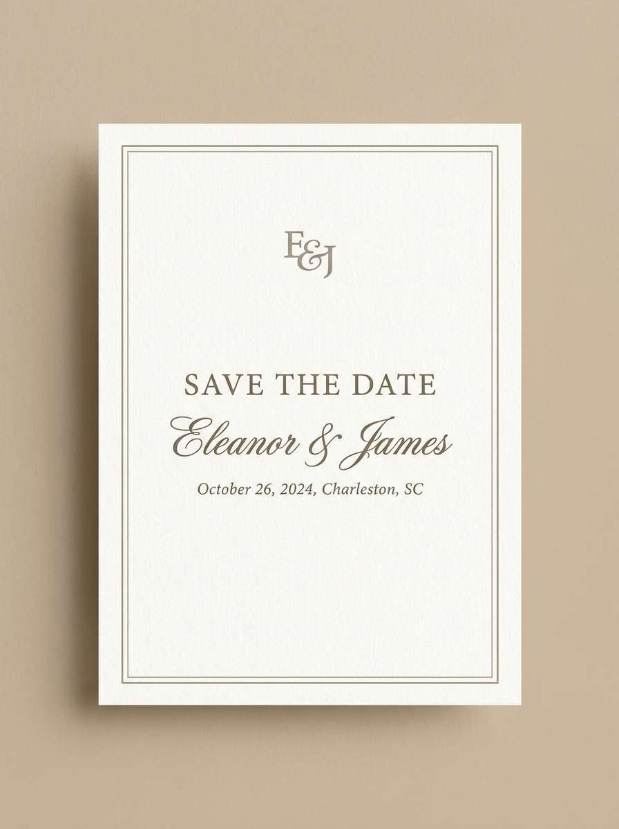 save the date card