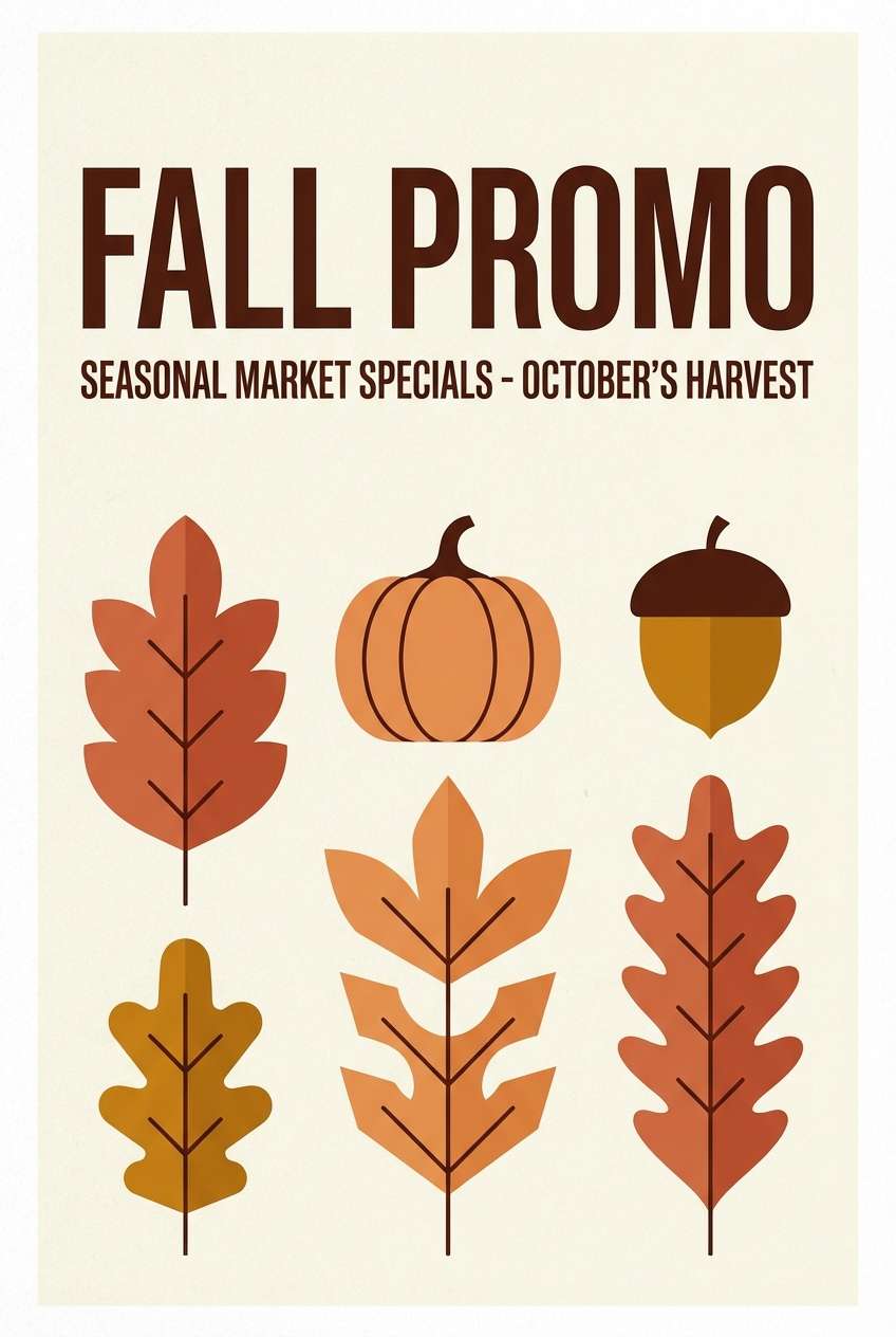 fall market promo poster