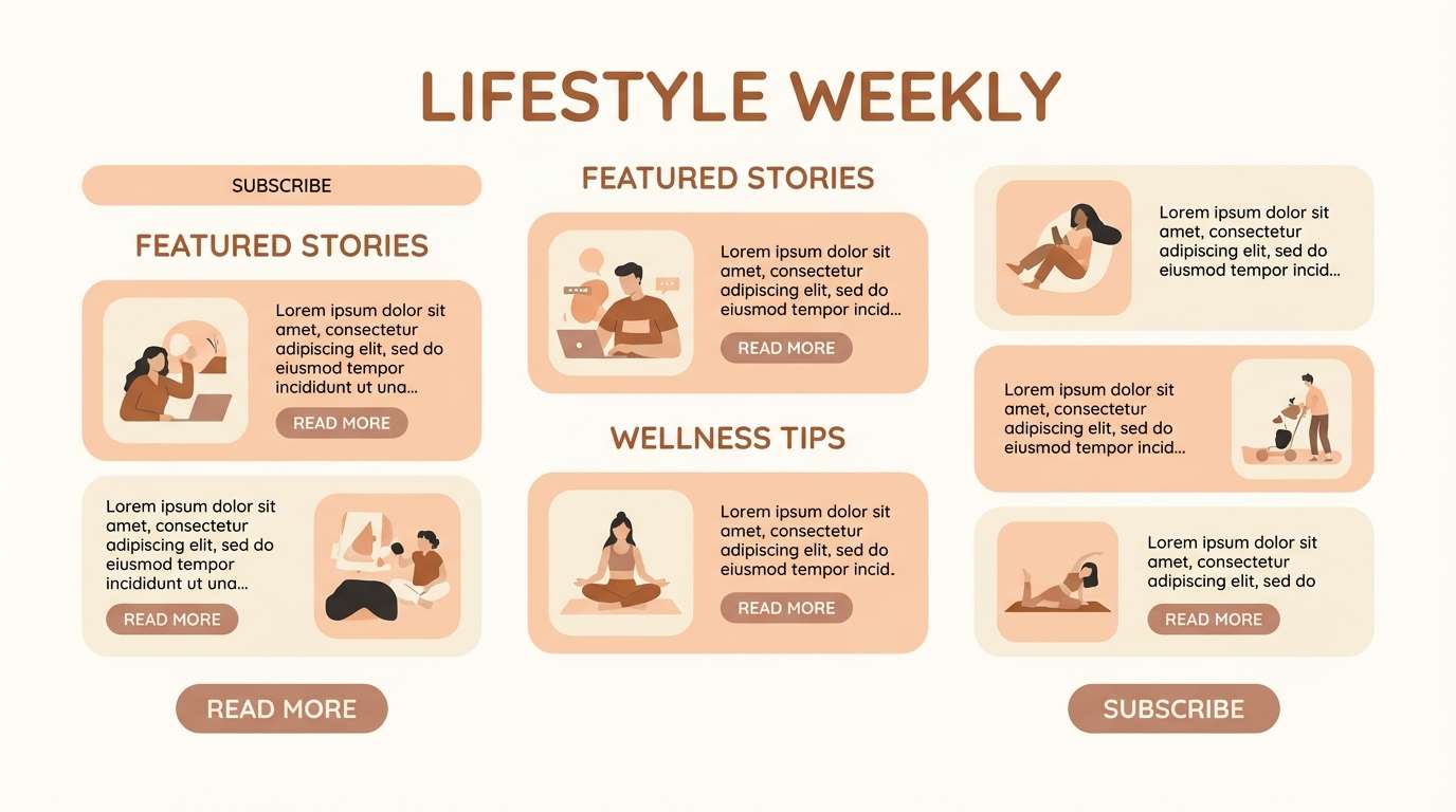 lifestyle newsletter template