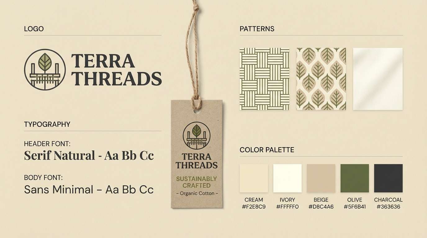 sustainable apparel brand kit