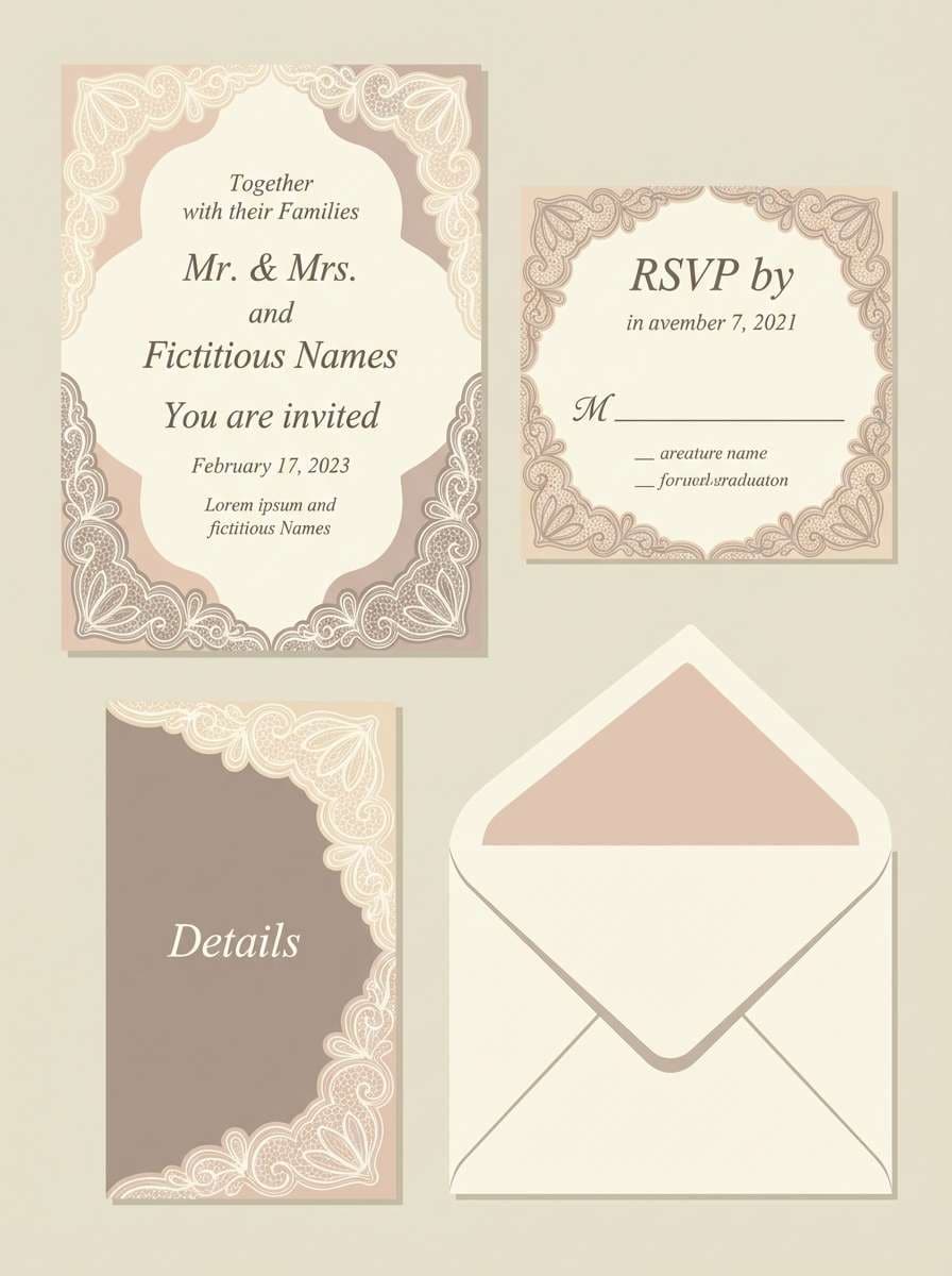 wedding invitation suite