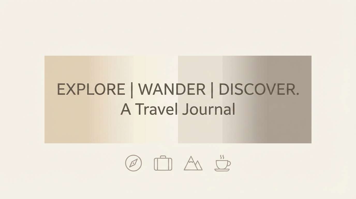 travel blog header