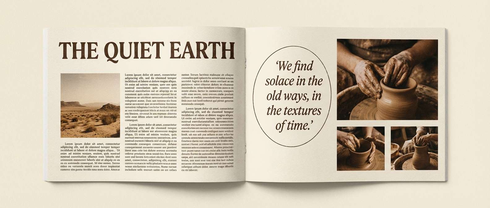 magazine spread layout