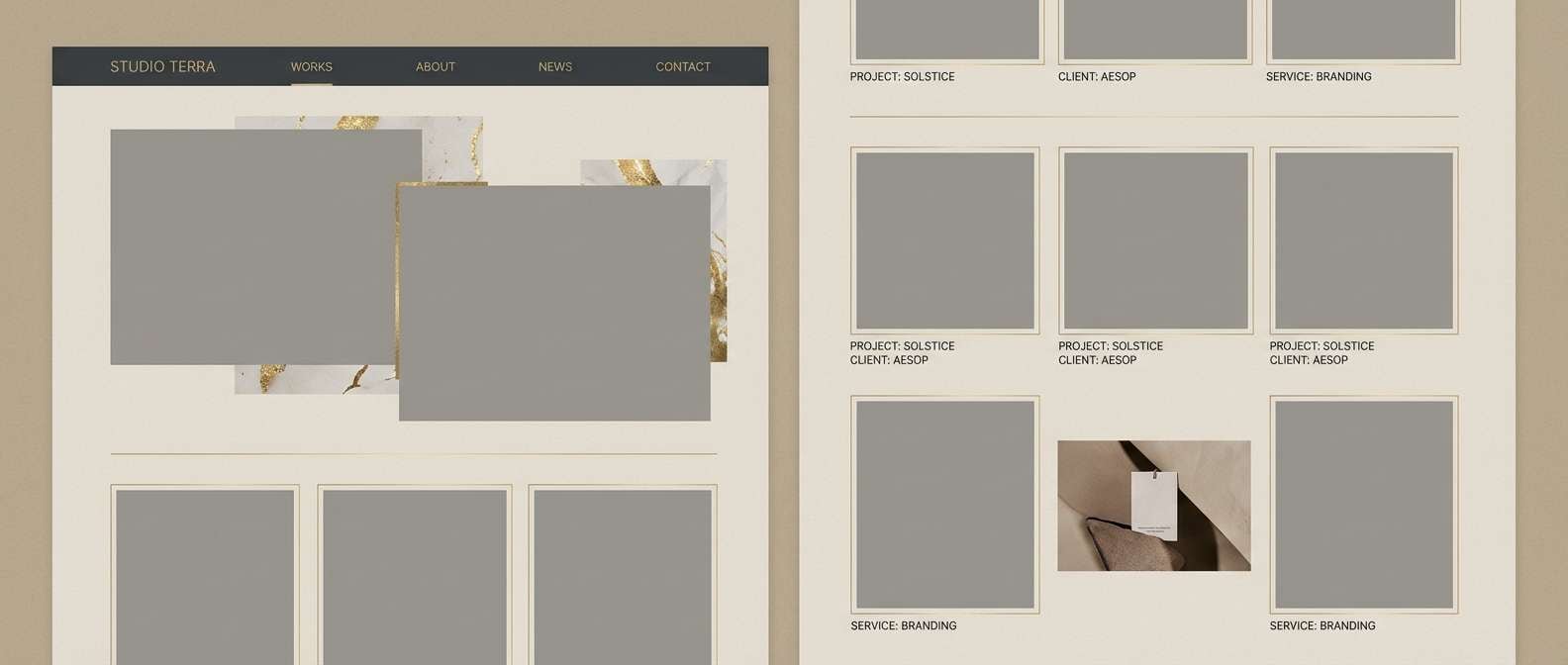 creative portfolio ui