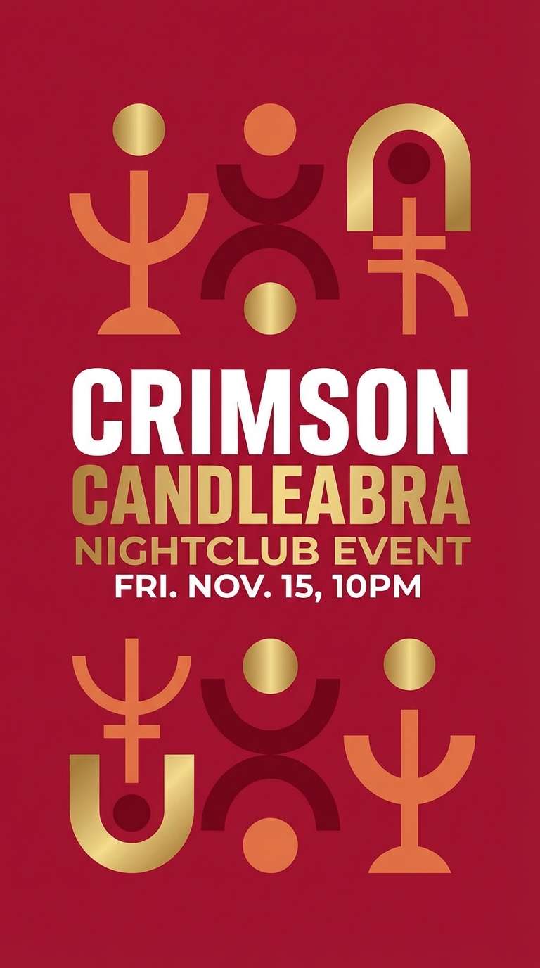 red event flyer design