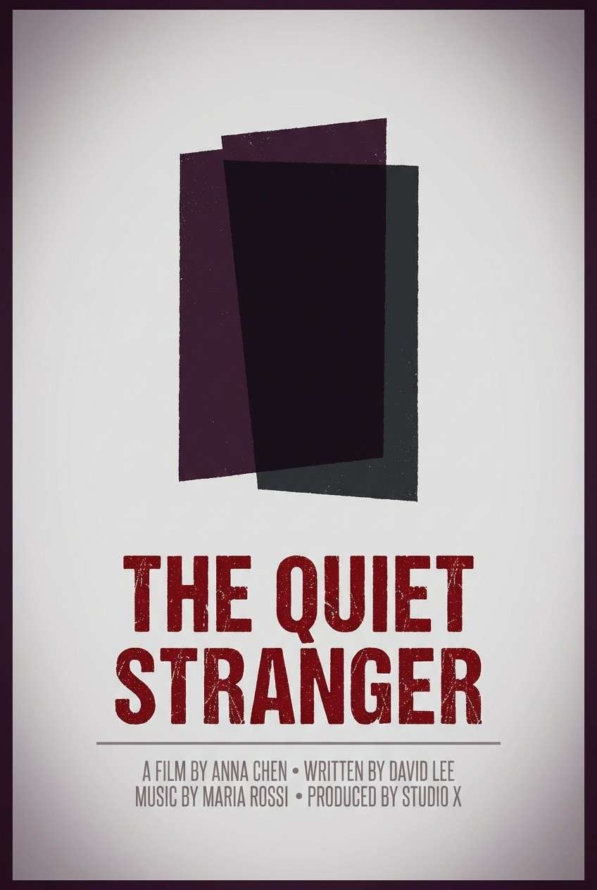 cinematic movie poster layout