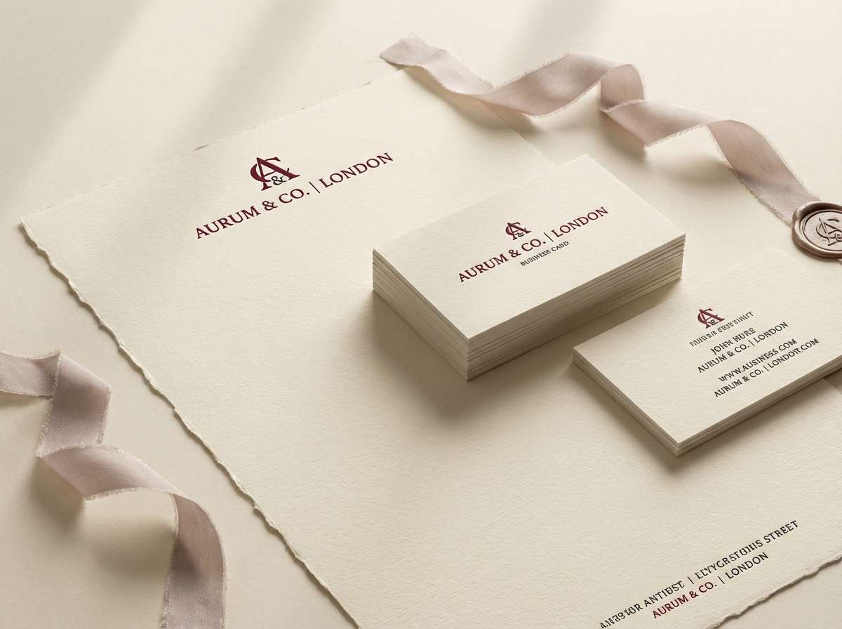 luxury garnet stationery set