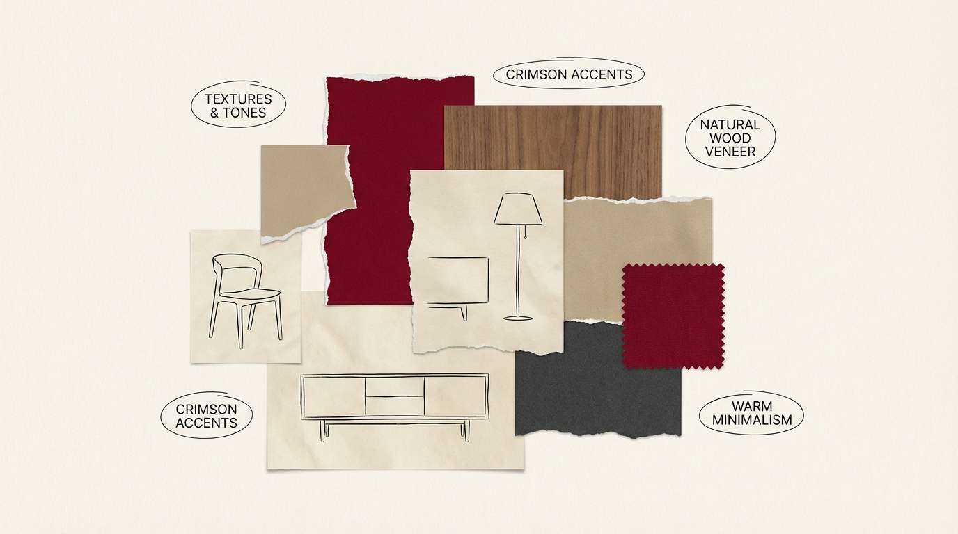 cozy cabin mood board