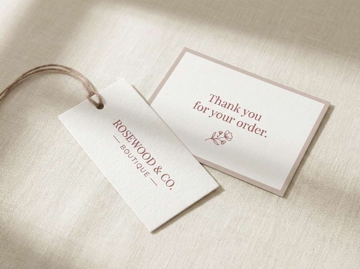 rosewood linen brand tags