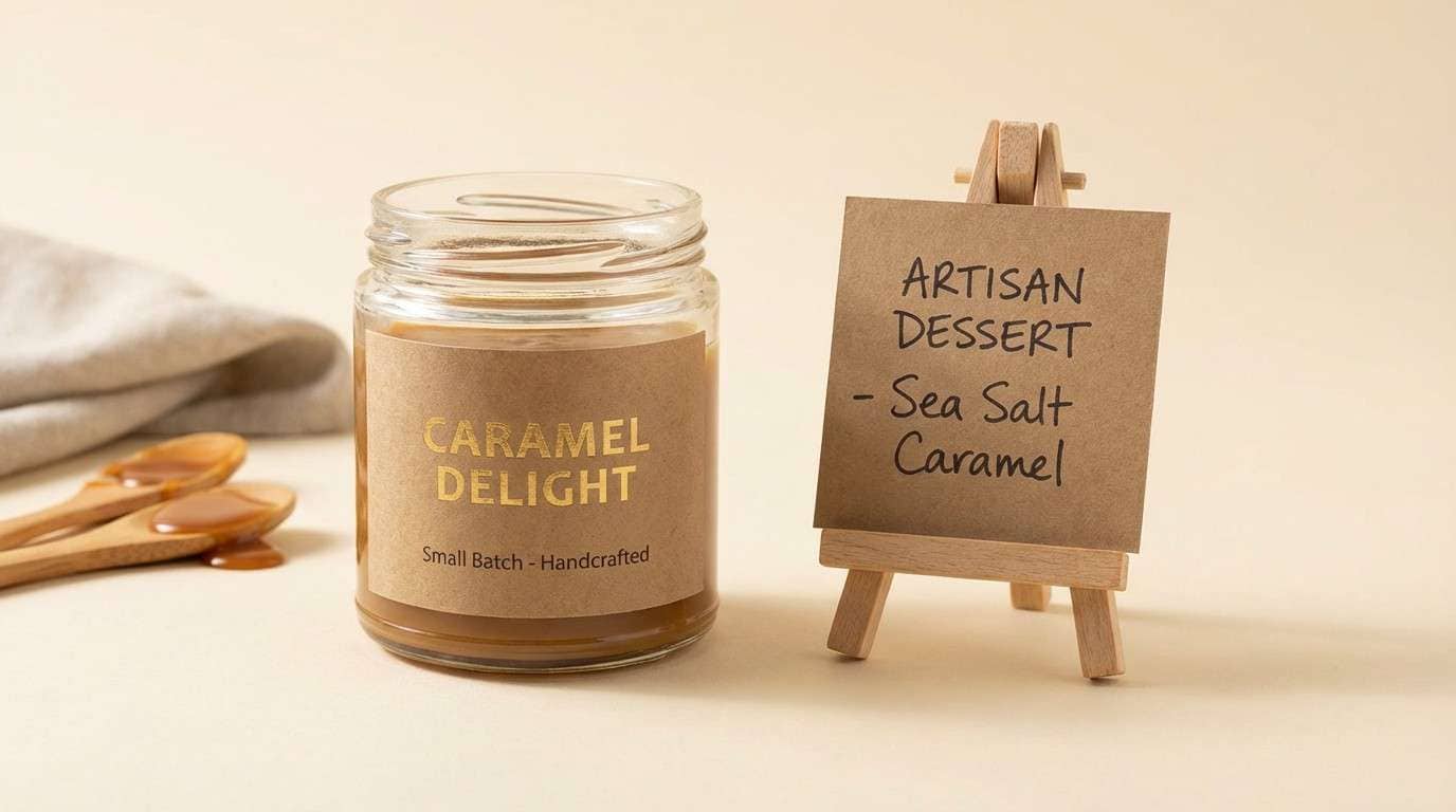 caramel dessert ad