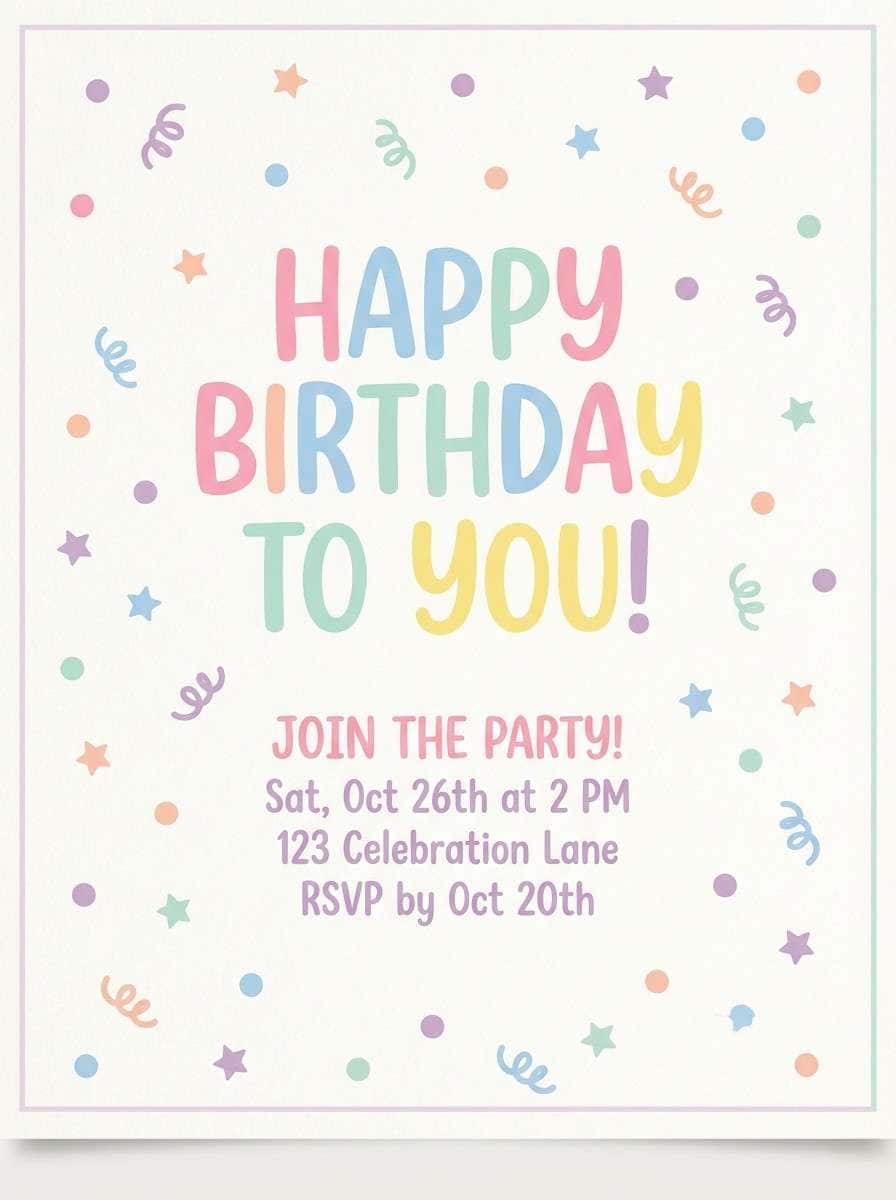 sprinkles birthday flyer