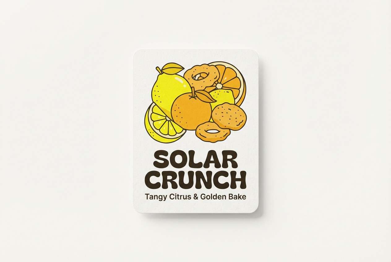 lemon snack label mockup