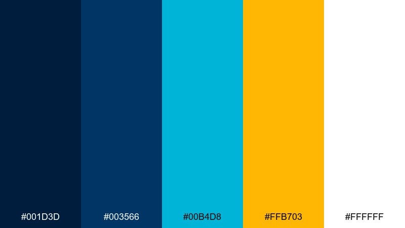 cyanotype pop clean pop art color palette with hex codes