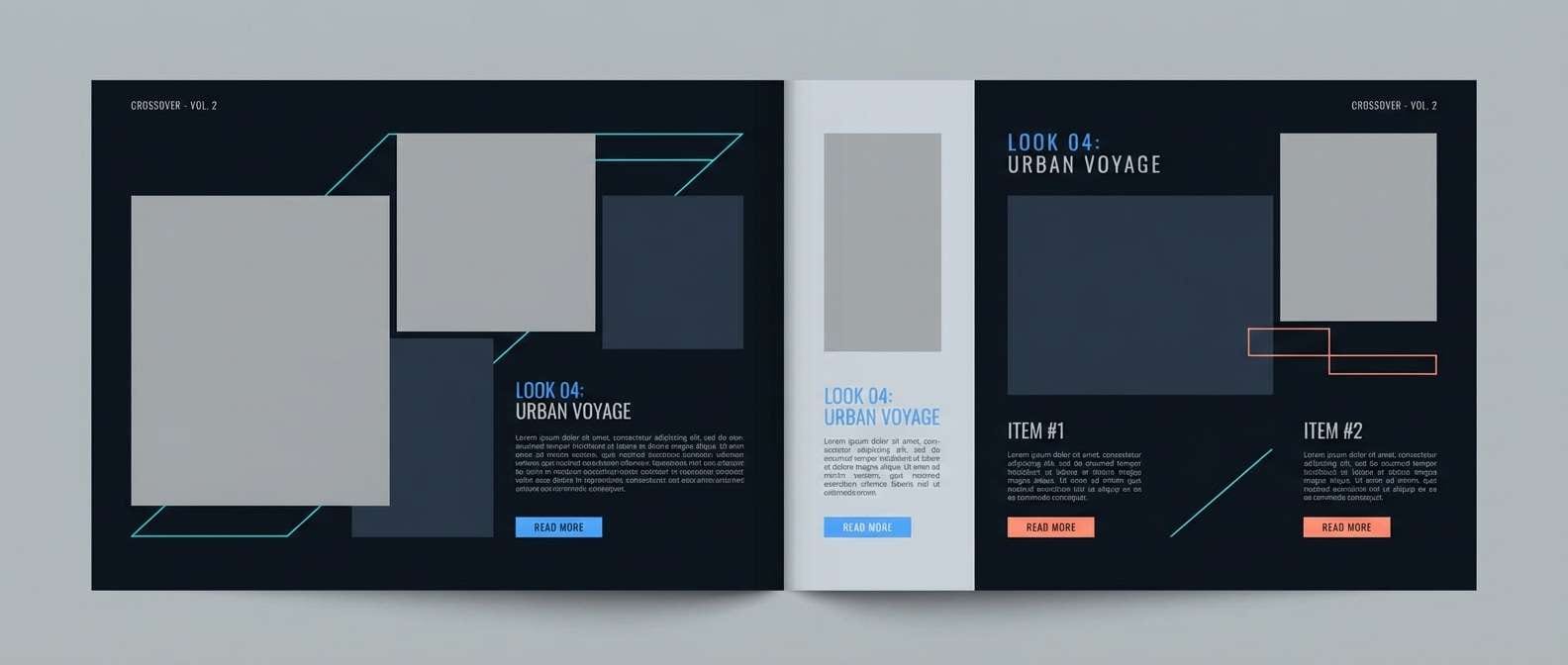 streetwear lookbook spread