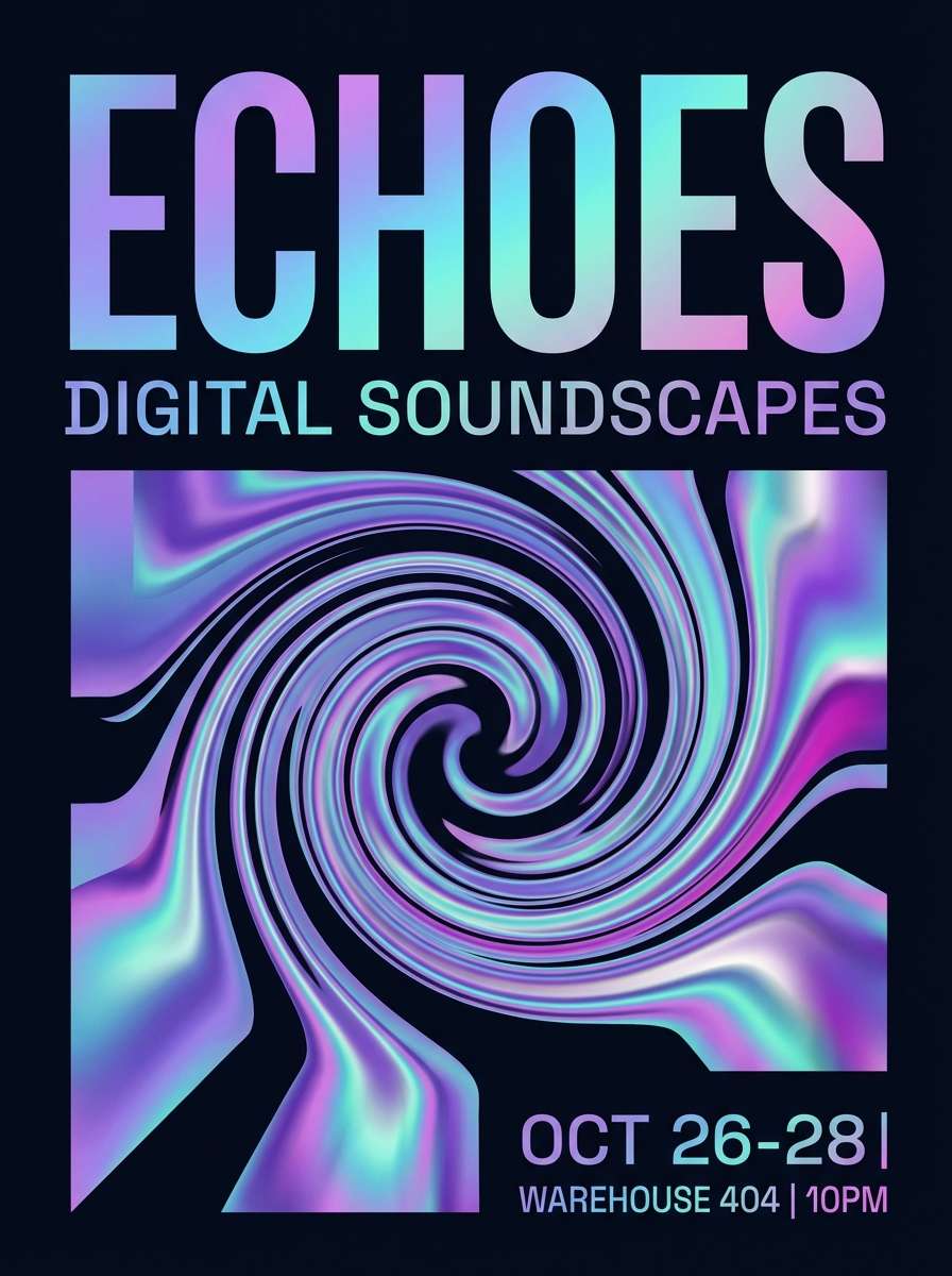 hologram poster layout