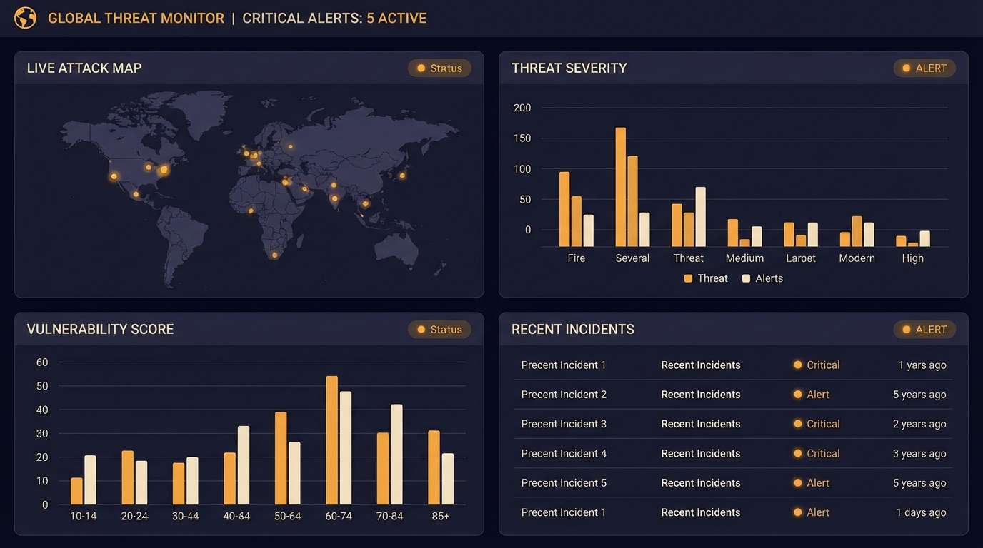 cybersecurity dashboard ui