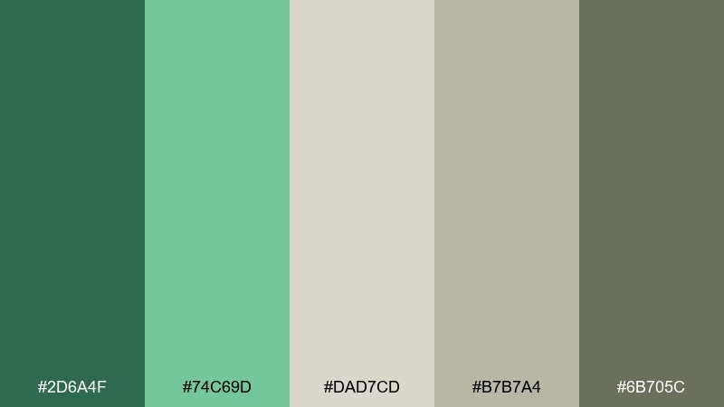 cypress and stone color palette with hex codes