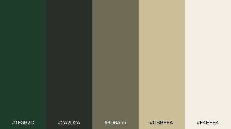 cypress shadow renaissance color palette with hex codes