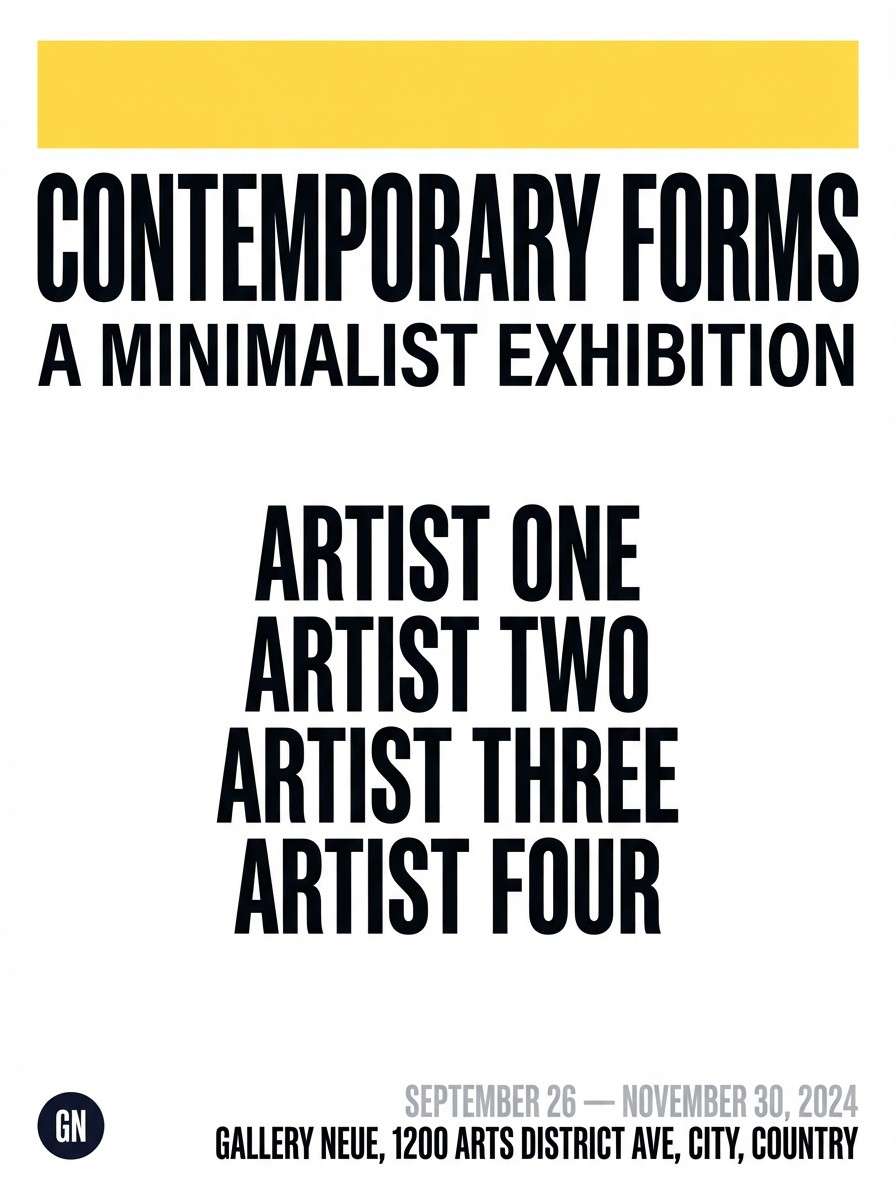 black tie poster design