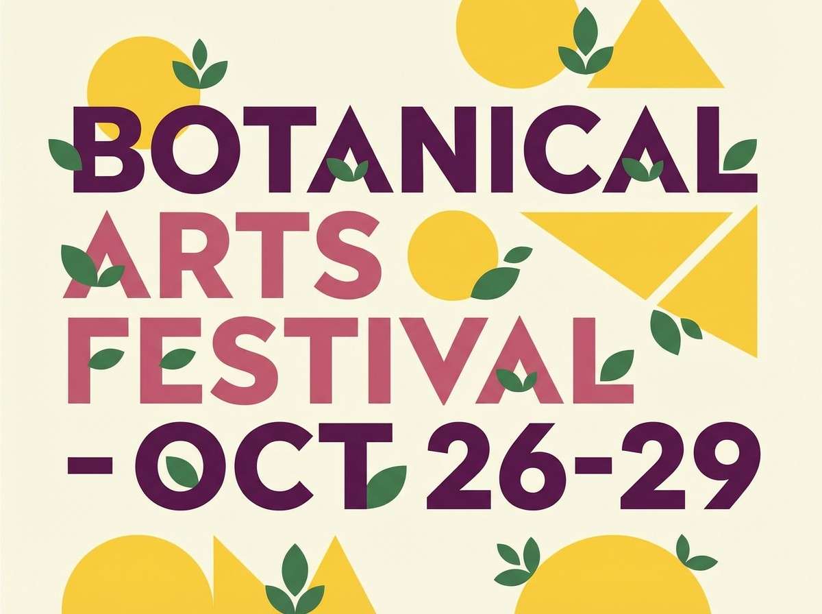 garden party event poster