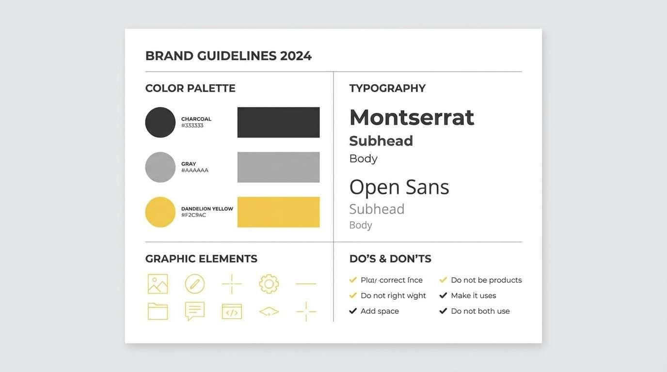 brand guideline layout