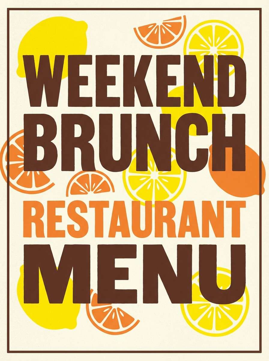 brunch poster design