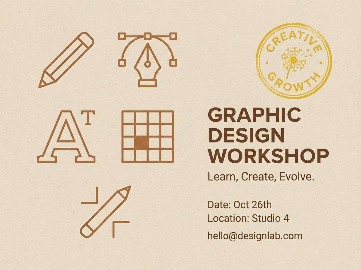 workshop poster layout