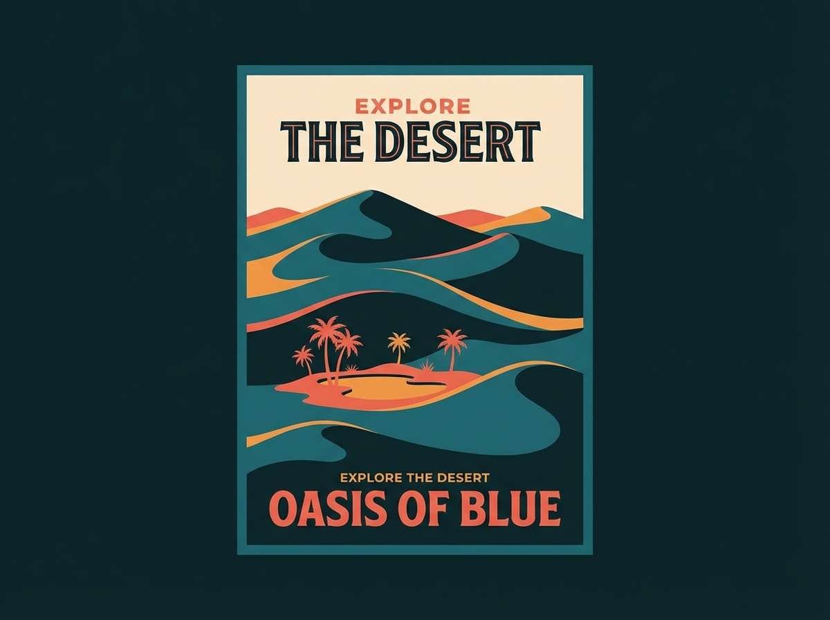 oasis travel poster