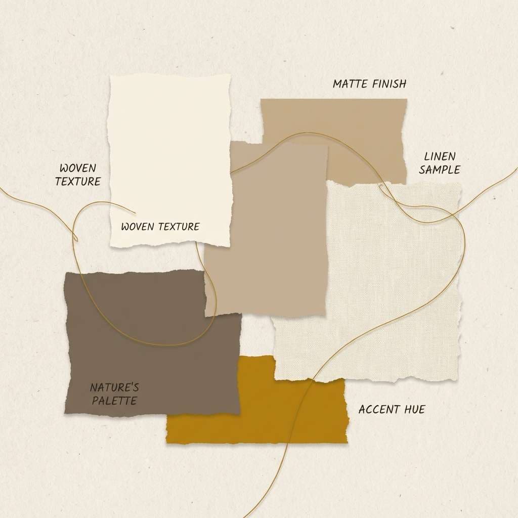 neutral interior moodboard